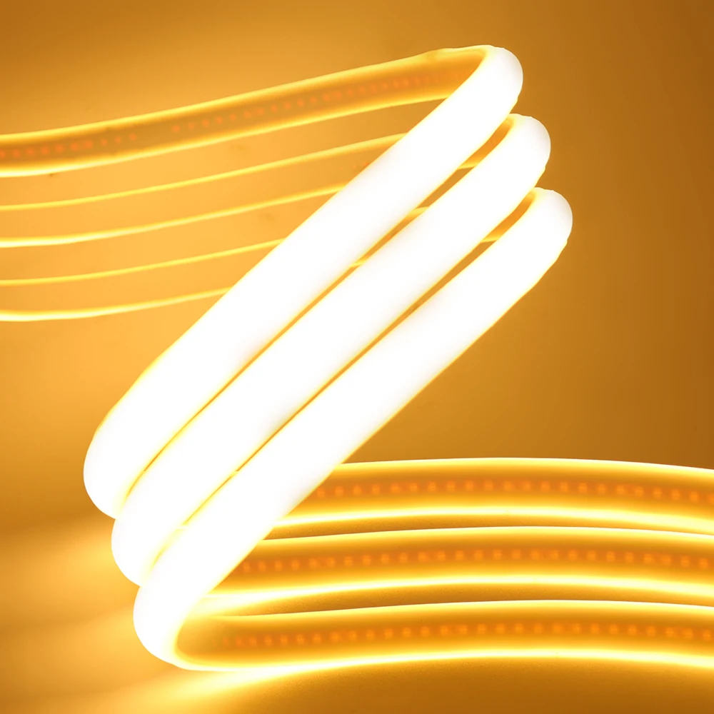 288LEDs/m COB LED Neon Light 220V Dimmable 10 Colors High CRI RA90 Flexible Strip with Power for Custom Sign Wall Decoration