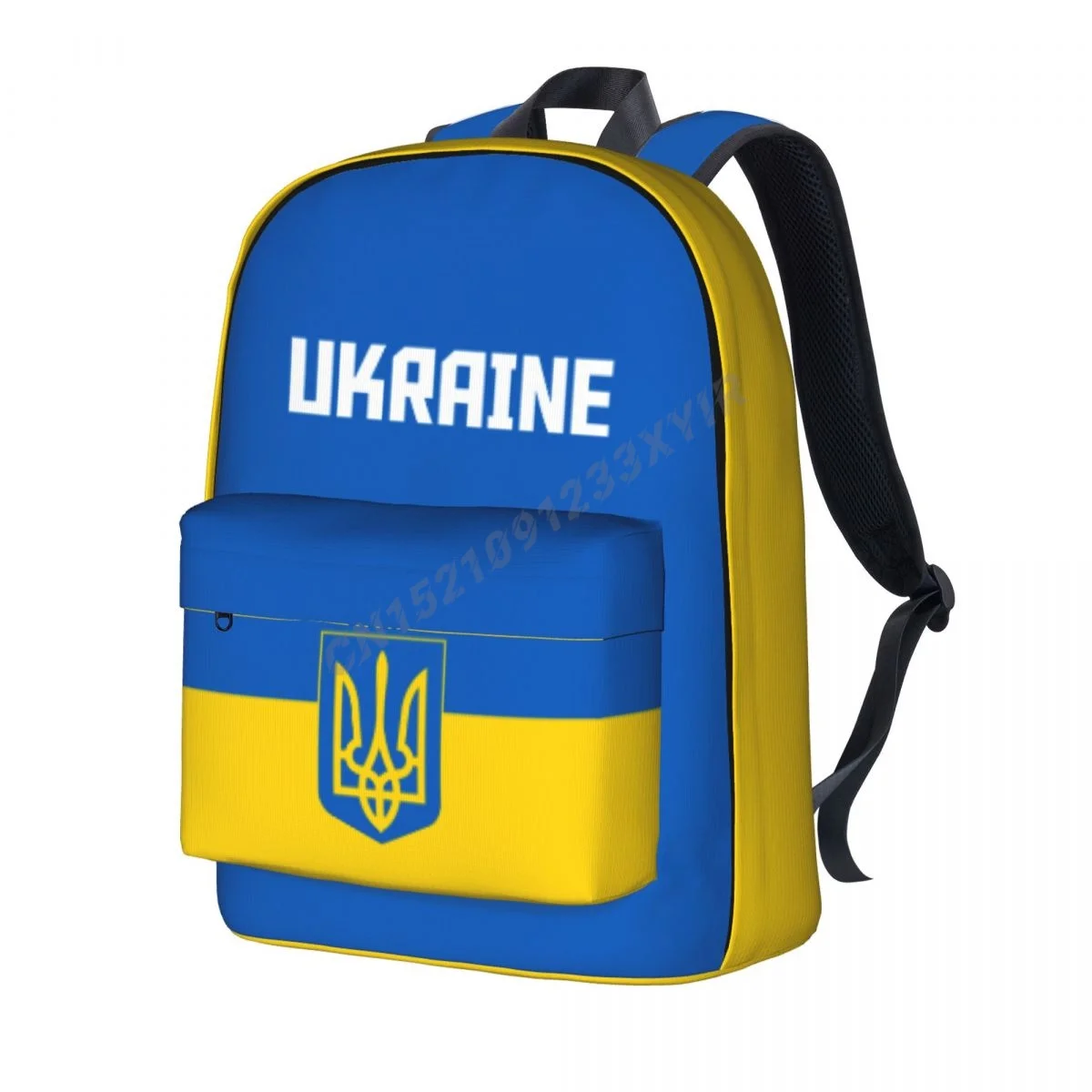 Unisex Backpack Ukraine Flag Ukrainians Stitch Schoolbag Messenger Bag Case Laptop Travel Bag Mochila Gift