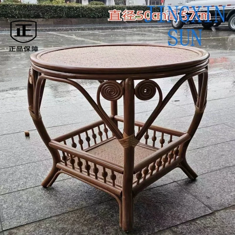 Natural rattan coffee table small table corner few round rectangular square coffee table rattan chair