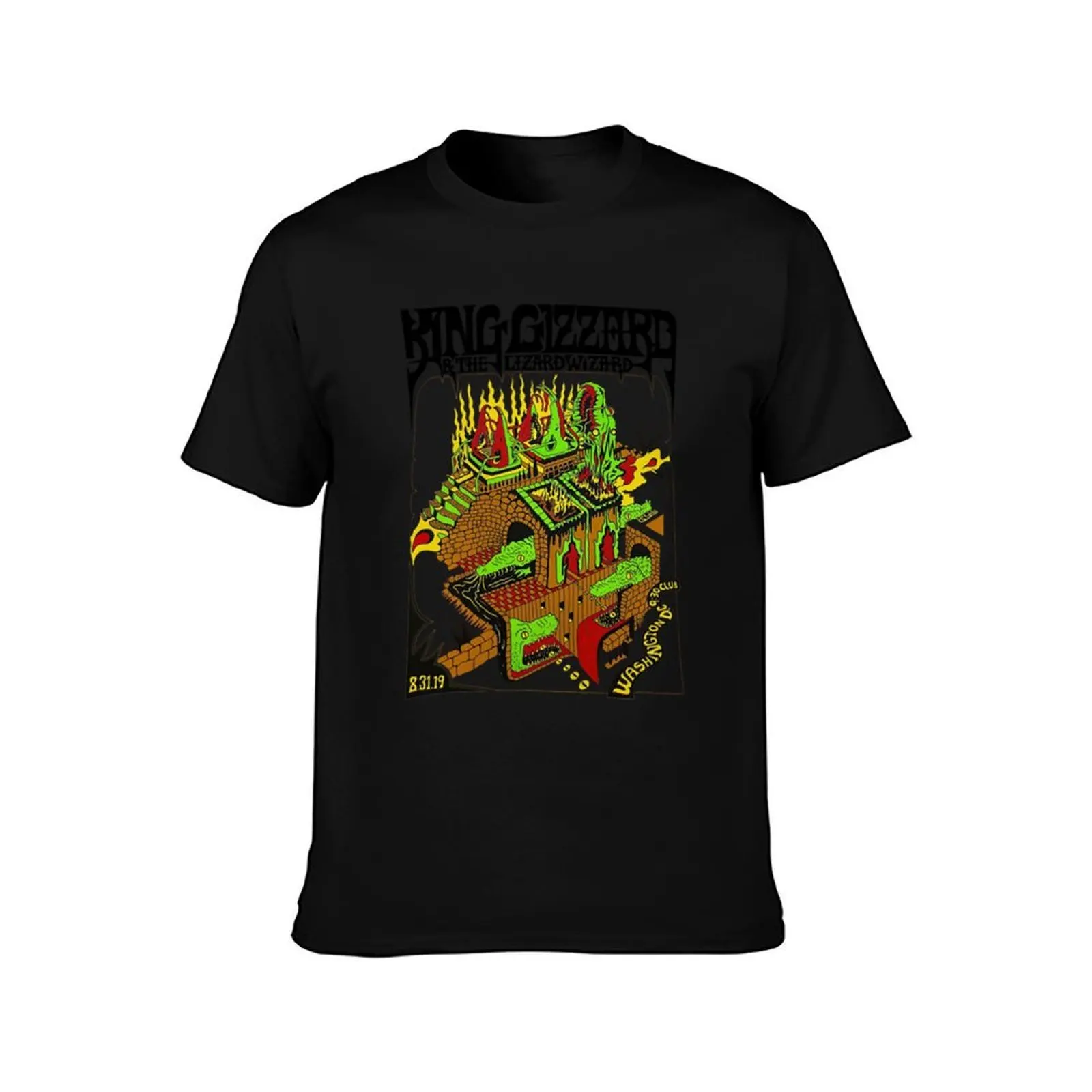 Sketches of Brunswick East King Gizzard And The Lizard Wizard Rock T-Shirt, Summer Casual Cotton Tee, Oversized Streetwear Tops