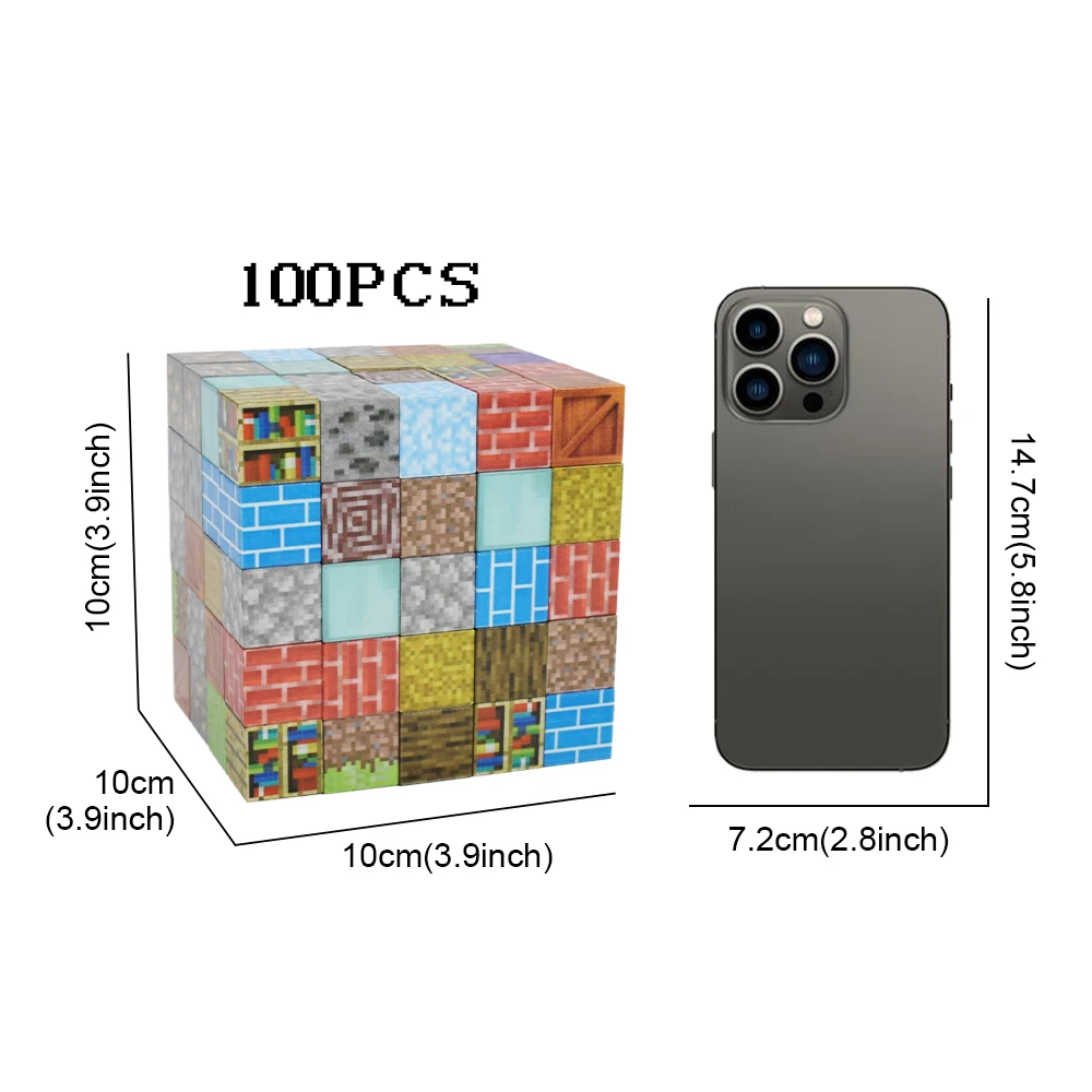 لتقوم بها بنفسك ثلاثية الأبعاد اللبنات المغناطيسية مكعب مجموعات الالعاب المغناطيسي لصبي فتاة طفل البناء الجذعية ألعاب مونتيسوري الحسية