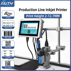 Faith KD486 12.7mm 28 languages automatic coding machine mask Online Inkjet Printer Thermal Inkjet TIJ Printer