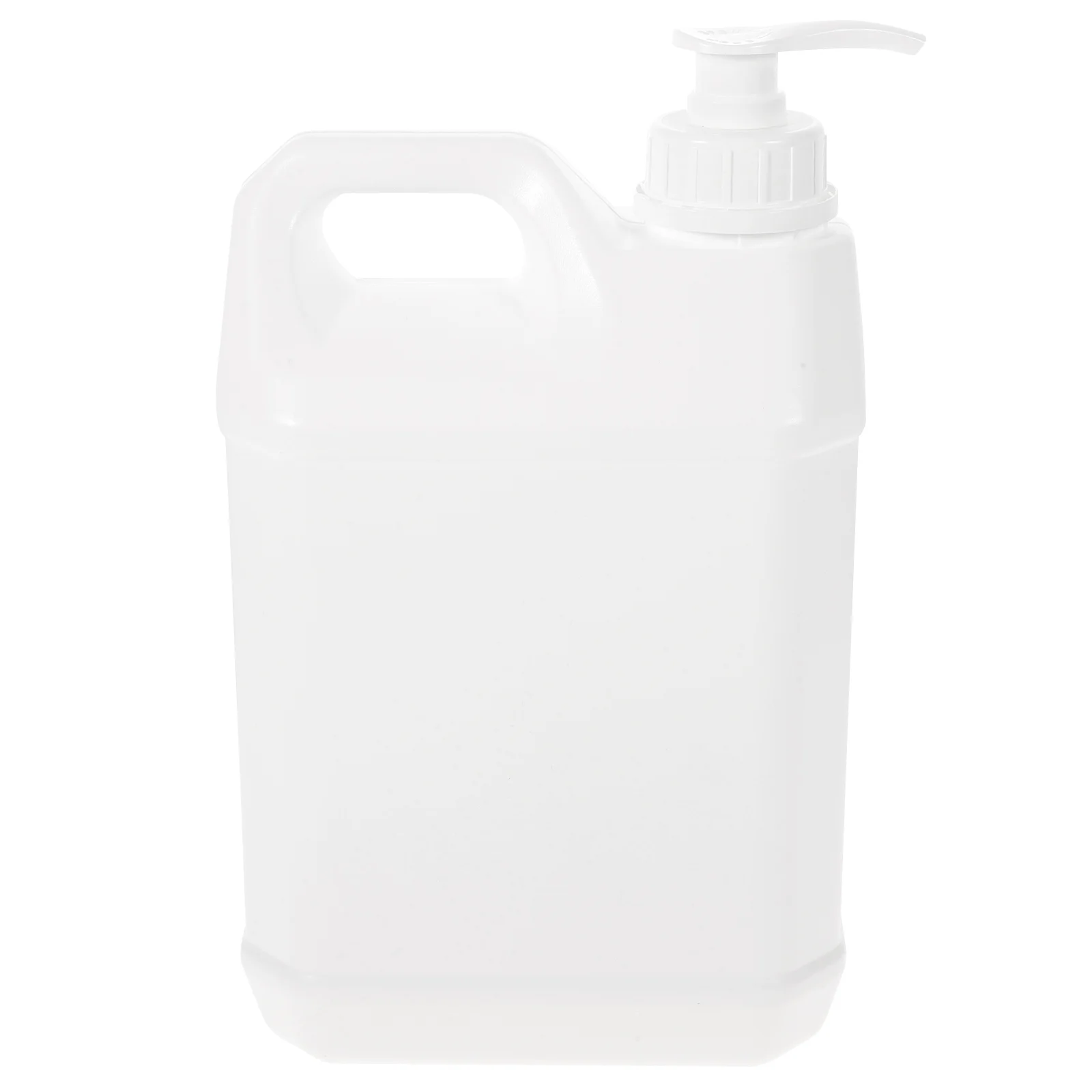 2 5L Water Jug Dispenser Cosmetics Holders Chemical Container Bottle with Pump White