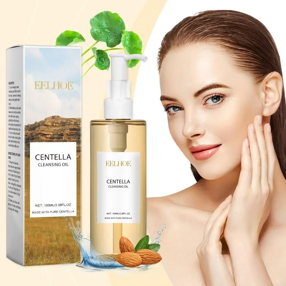 100ml Centella Asiatica Cleansing Oil Natural Makeup Remover Oil Soothe Skin Deep Cleansing Facial Skin Care Deep Clean Pores