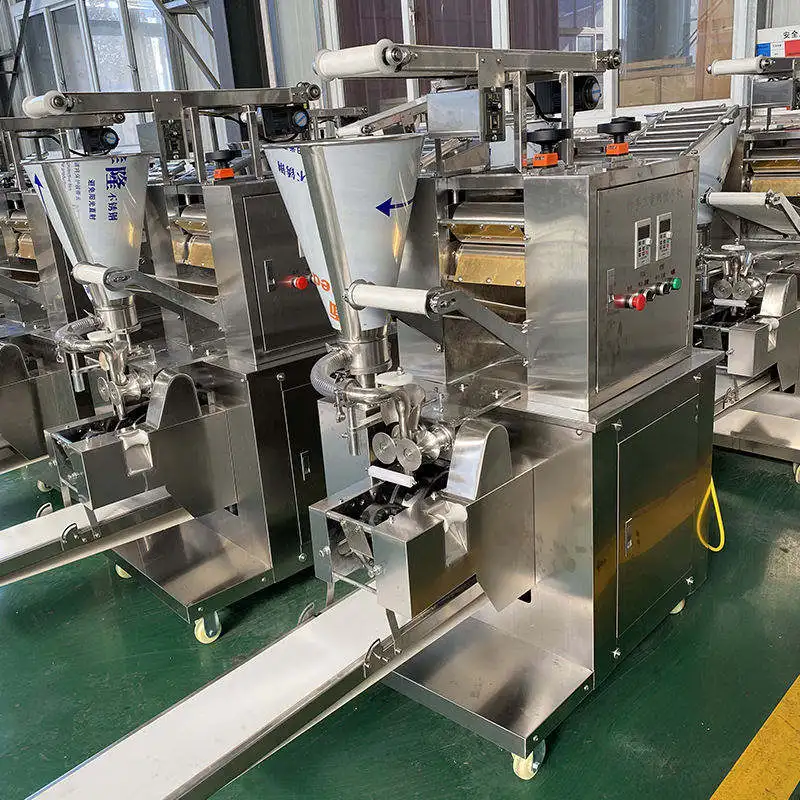 Industrial Fully Automatic Commercial Dumpling Machine Stainless Steel High Capacity Touch Control for Meat-Filled Rolls
