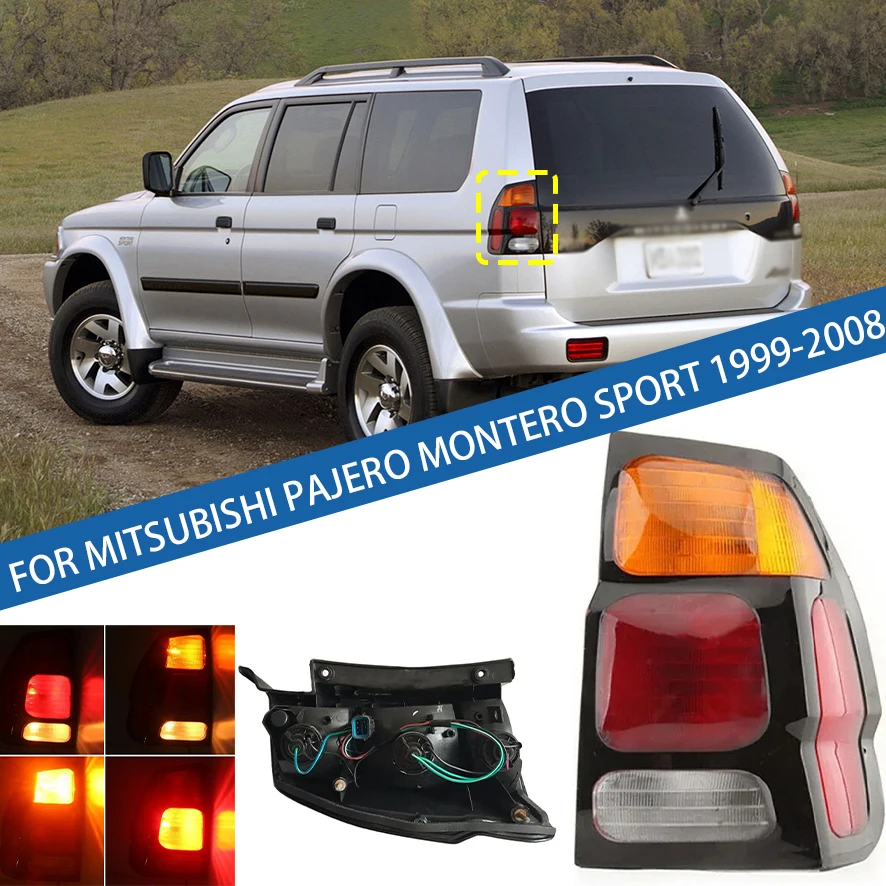 

For Mitsubishi Pajero MONTERO Sport 1999-2008 Car LED Tail light Rear Bumper Light Stop Brake Lamp Turn Signal Warning