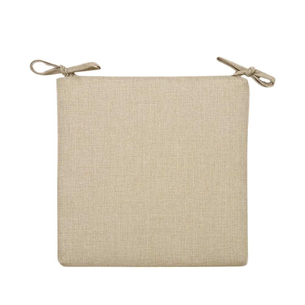 

Linen Cushion Home Office Chair Pad Polyester Simple Seat Sofa Cover Waterproof Breathable Resilient Practical Stylish