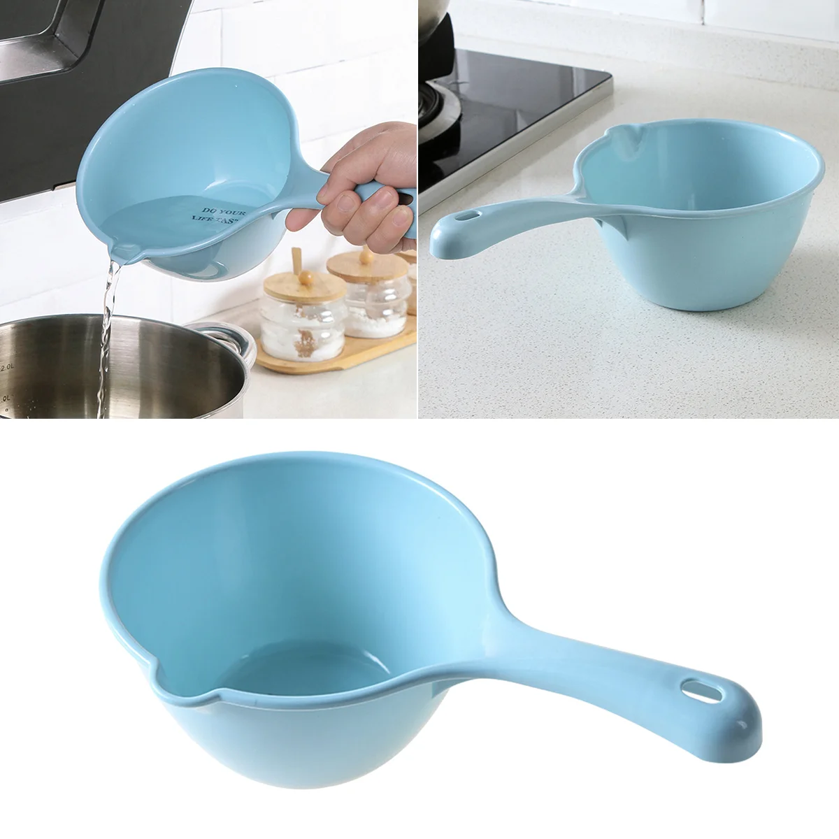 1Pc Shampoo Spoons Water Cup Bath Water Scoop Shampoo Japanese Water Ladle Plastic Water Dipper Water Ladle Home Water Bag