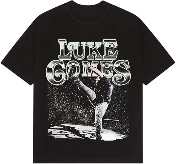 Luke Combs Concert Tour T-Shirt Vintage Country Music Graphic Tee Unisex Casual Short Sleeve Streetwear