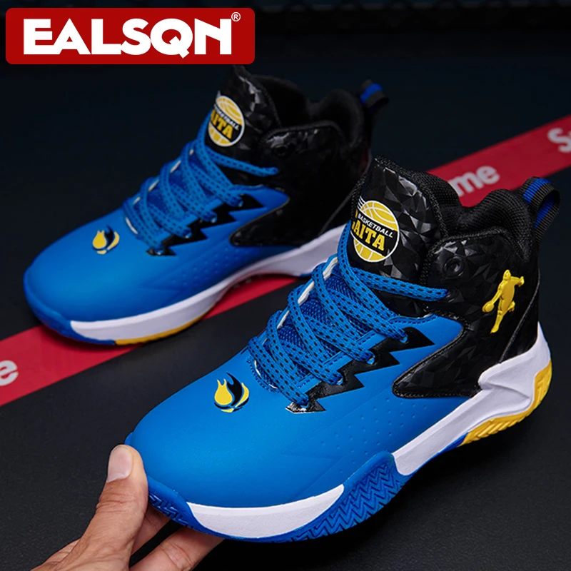 Boys Basketball Shoes Outdoor Non-Slip Soft Sole Field Training Sports Shoes Kids Comfortable High Quality Sneakers Shoes Childr