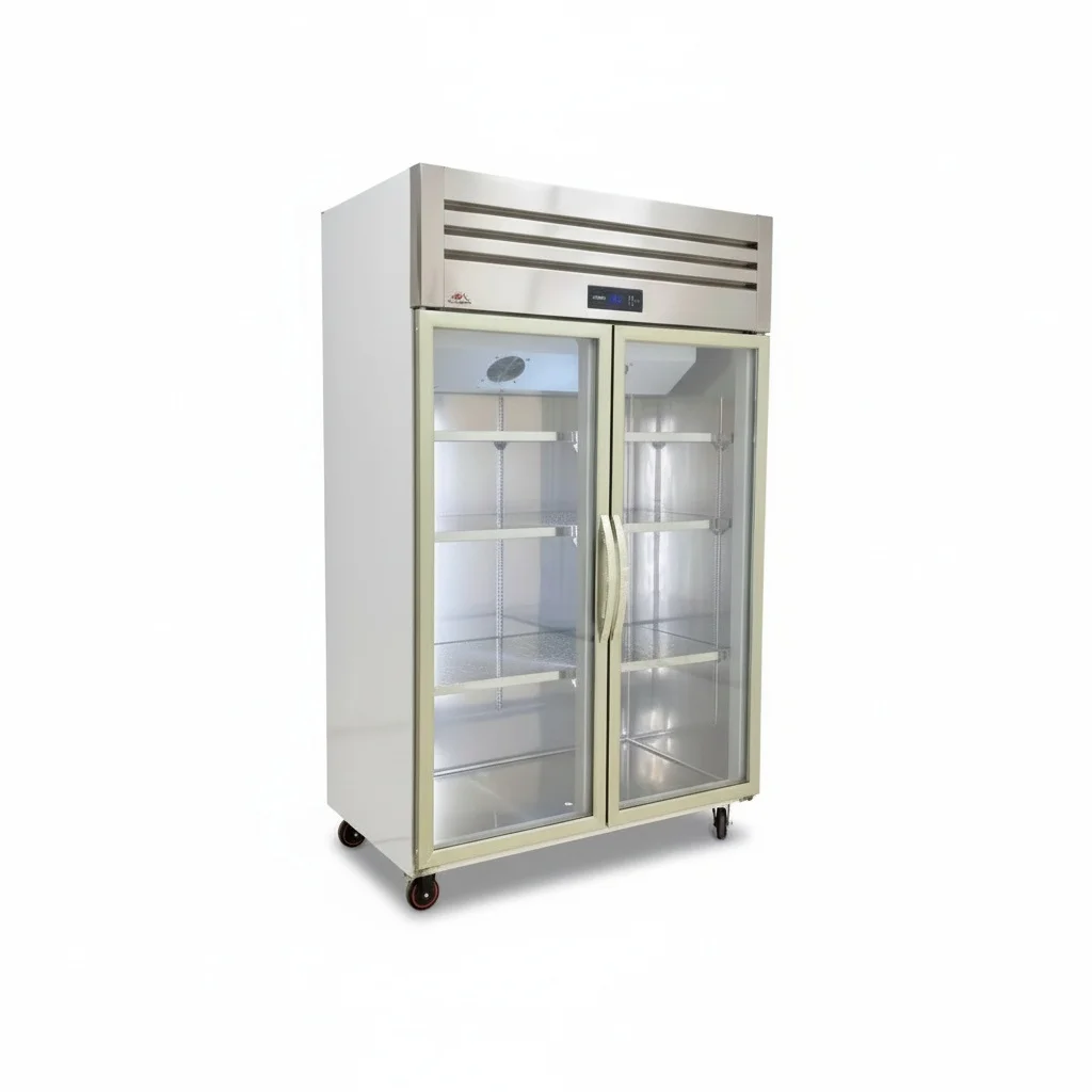 

Коммерческий холодильник, вертикальный морозильник из нержавеющей стали 304 со стеклянной дверцей, 400 л, 950 л, 1500 л, для промышленного использования Hof d'Os