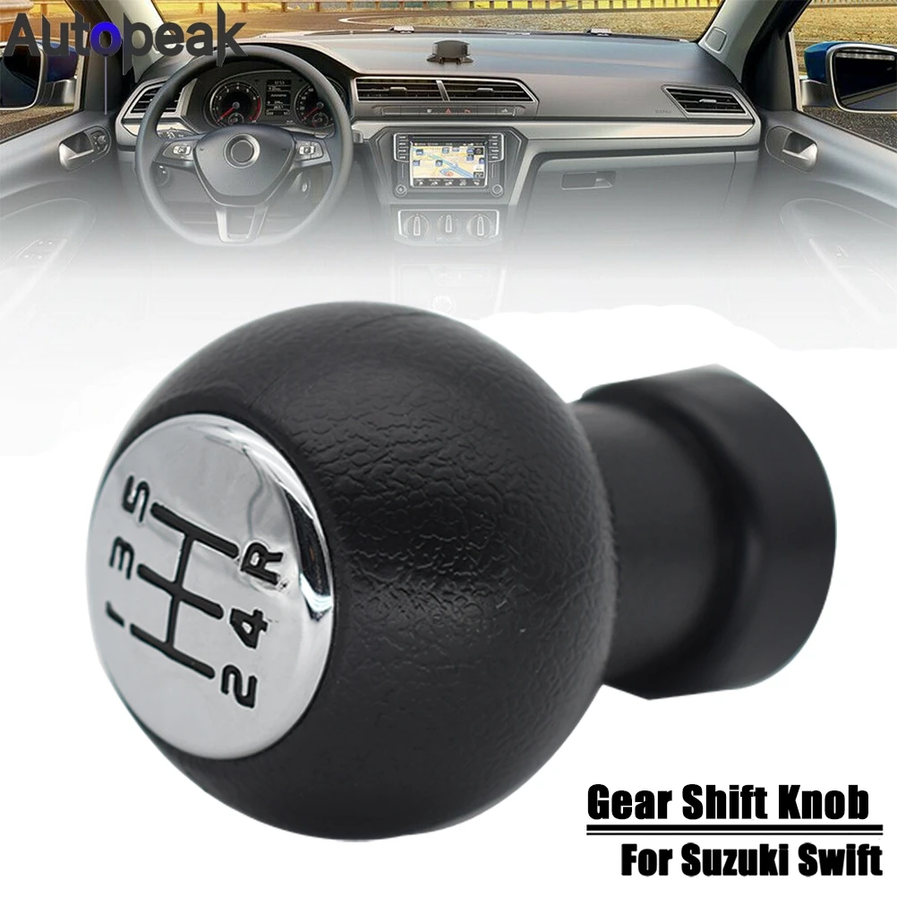 

For Suzuki Swift 05-10 SX4 07-13 ALTO 09-14 Gear Shift Knob Shifter Lever Head Handball 5 Speed Manual Car Styling Accessories