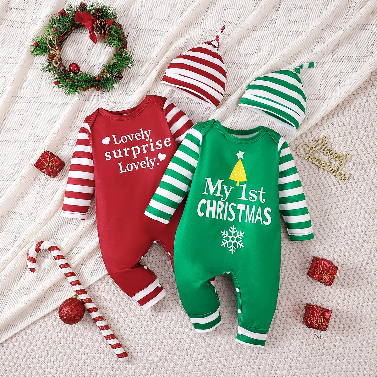 Baby Xmas Clothing - Комплект детской одежды из 2 предметов: