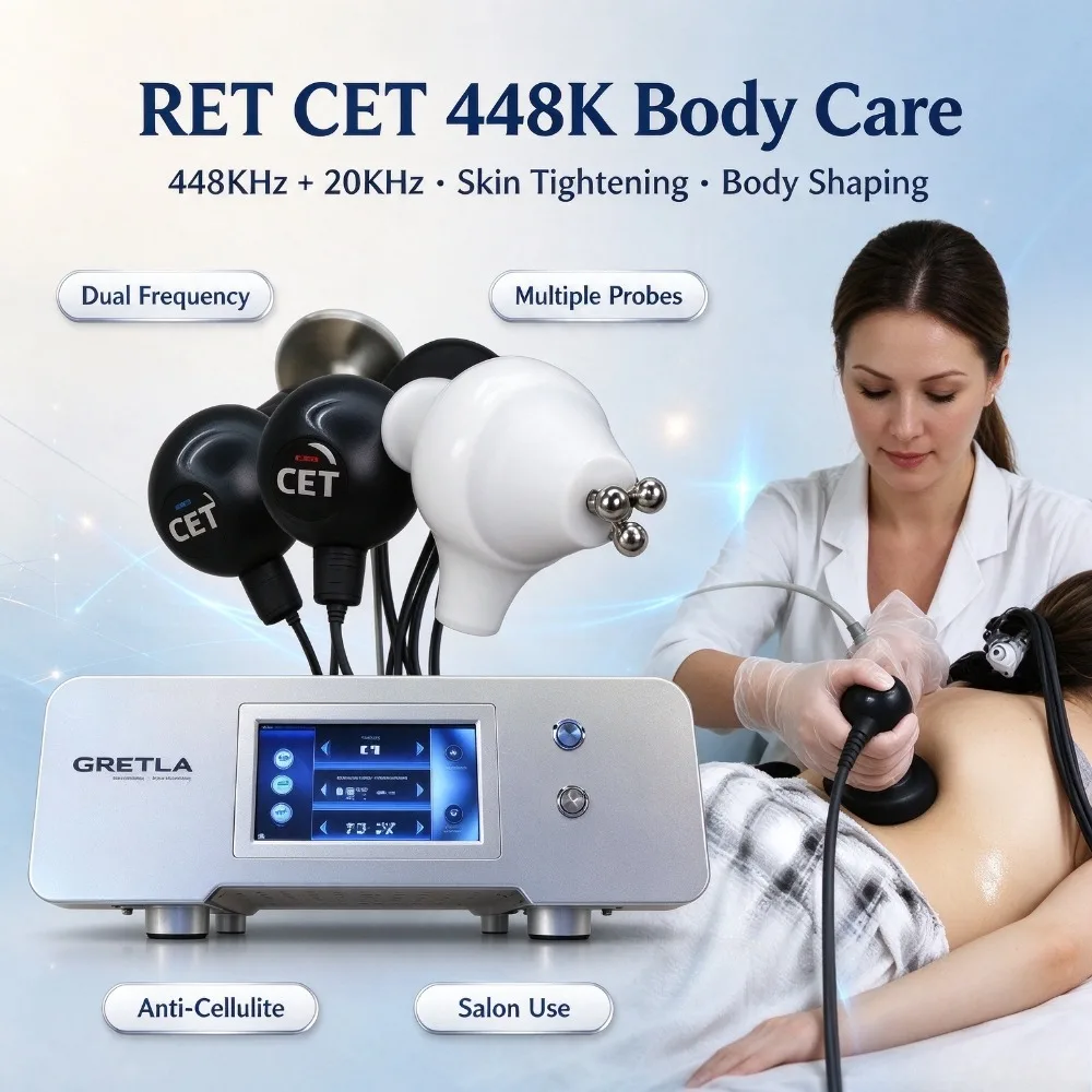 448K RET CET Radio Frequency Machine Body Shaping Skin Lifting Anti-Cellulite Beauty Device