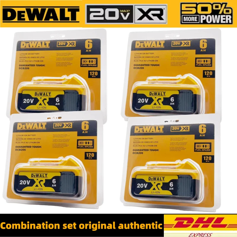 

Оригинальный аккумулятор 20В 6.0Ач для электроинструмента, замена для DeWalt DCB184, DCB181, DCB182, DCB200, 20В 6А.