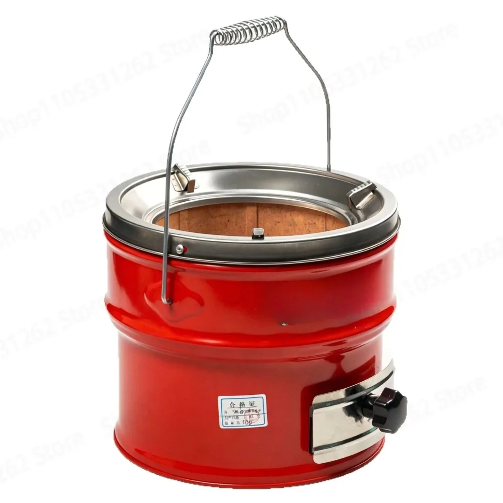 Multi Purpose Coal Stove 1 2 Section, Portable Handheld Heating Stove for Outdoor, Mobile Charcoal Heater and Cooker