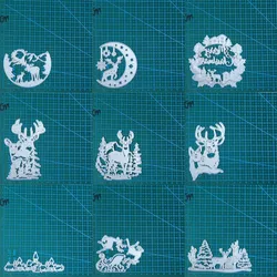 Christmas Deer Animals metal cutting dies Scrapbooking decoration paper craft knife mould blade punch template Embossing stencil