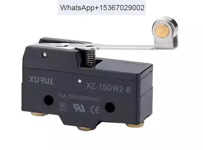 10PCS Xurui micro switch XZ-15GW2-B roller handle micro switch, silver touchpoint long life