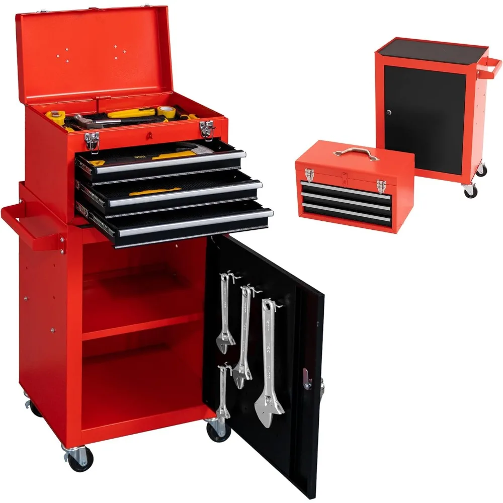 

Ящик для инструментов, шкаф для хранения инструментов на колесиках с 3 ящиками, шкафы-органайзеры для хранения инструментов на колесах