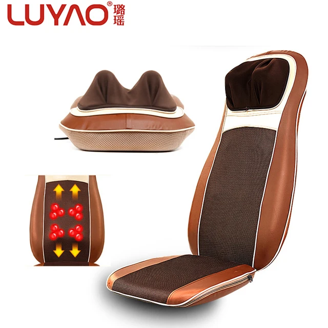 LY-712A Vibrating heated auto shiatsu back massage cushion for chair and car