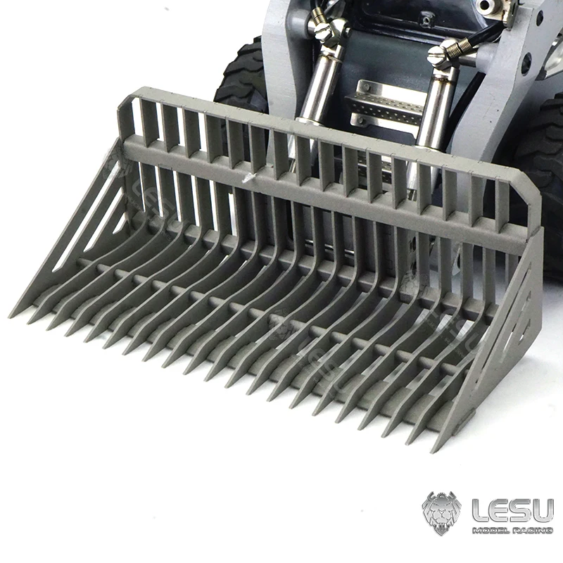 LESU Metal Sieve Bucket For 1/14 RC Hydraulic Skid Steer Loader DIY Model Outdoor Toys TH18254