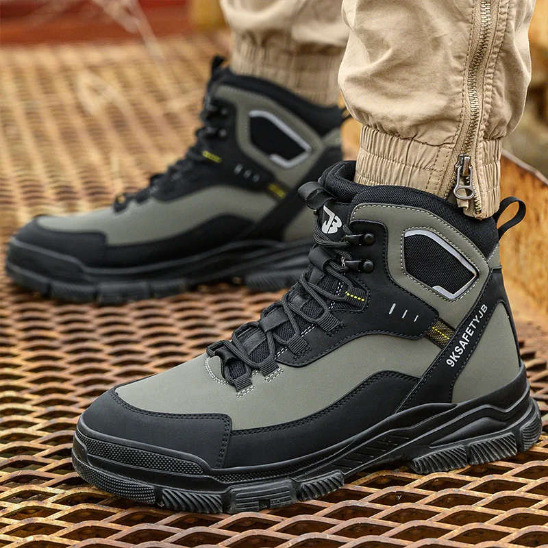 Work Safety Shoes Men Safety Boots Anti-smash Anti-stab Work Shoes Sneakers Steel Toe Shoes Male Work Boot Indestructible shoes