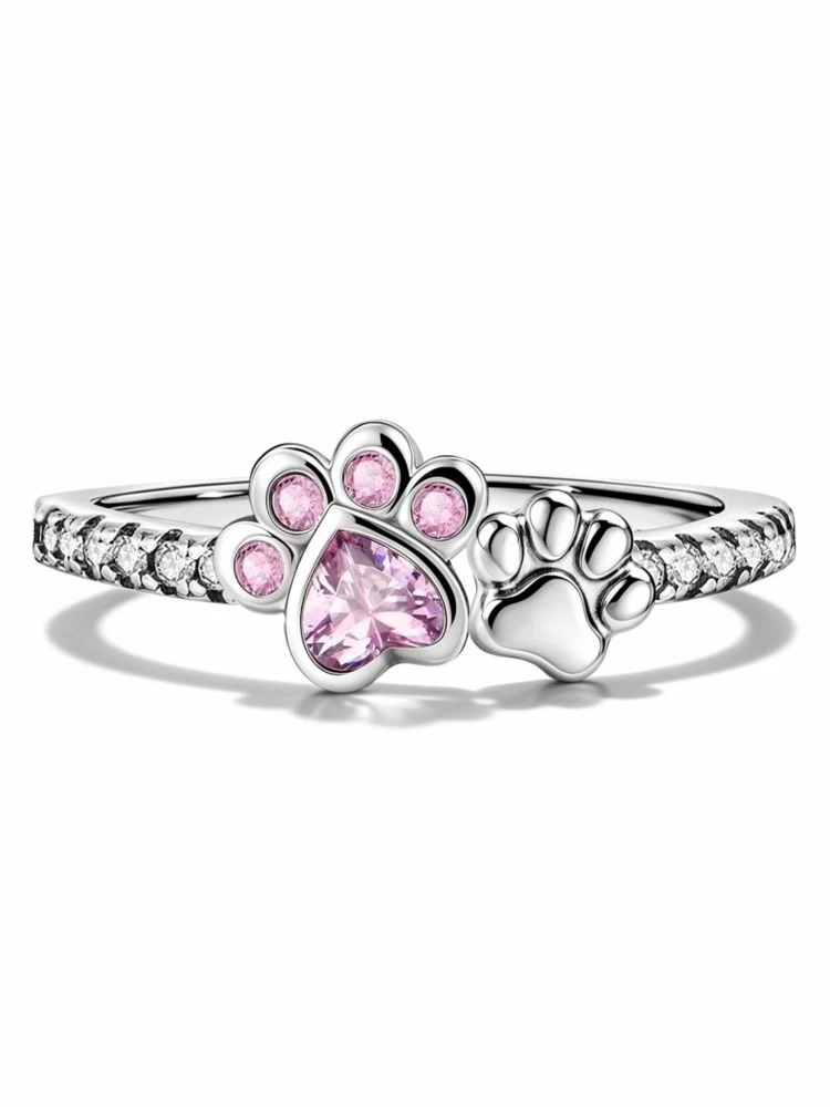 Glamouröser Zirkon-Ring aus 925er-Sterlingsilber in Krallenform für Damen, Jahrestag, Verlobung, luxuriöser, hochwertiger Schmuck, Geschenk