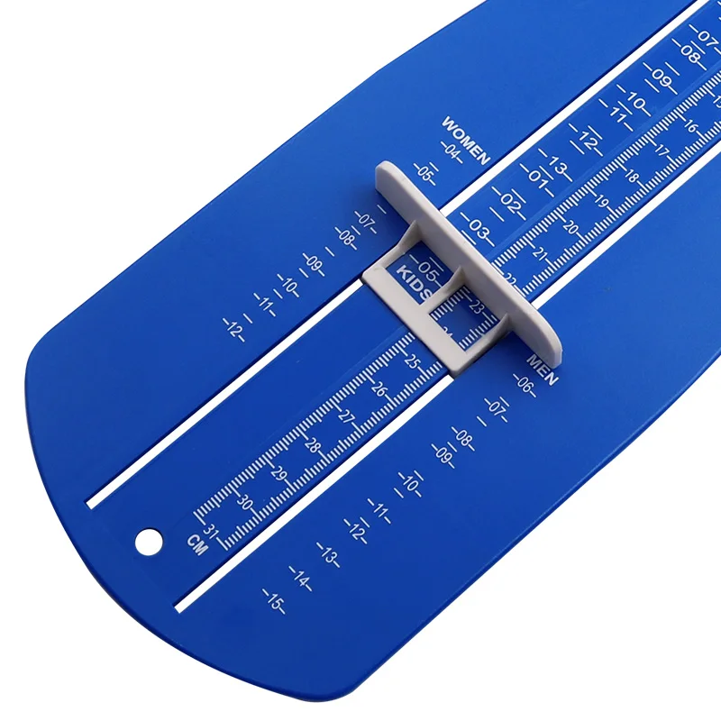 F50 1Pc Adults Foot Measure Gauge Shoes Size Foot Measuring Device Ruler Adjustable Range MeasuringTool Foot Care Tool