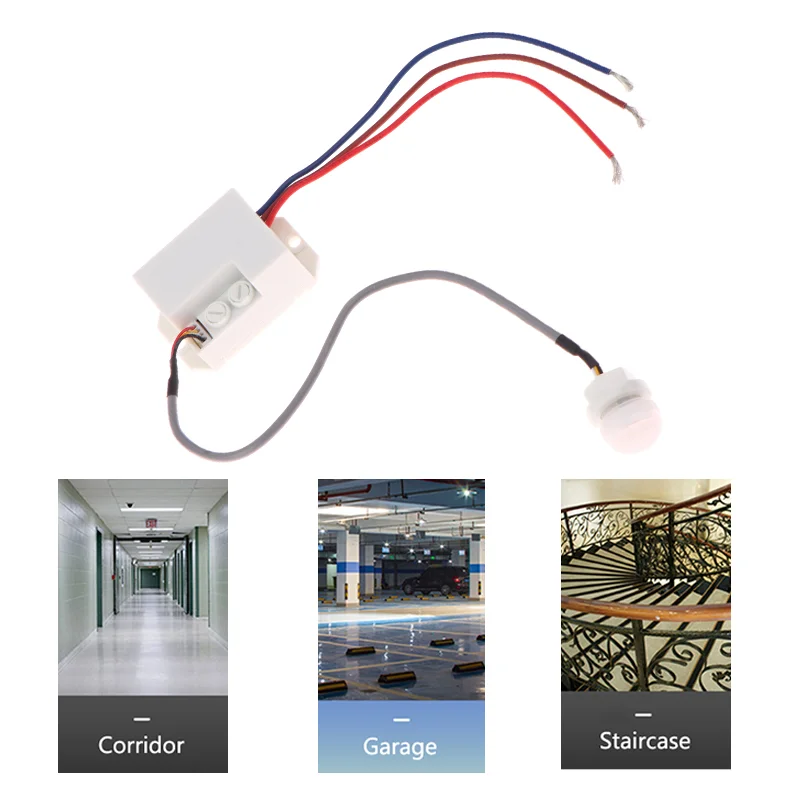 

120° Mini Recessed PIR Ceiling Occupancy Motion Sensor Detector Light Switch For Home Hotel