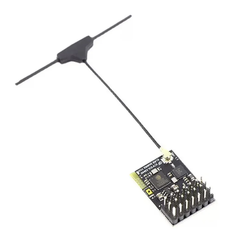 Receptor ELRS 2,4G PWM 7CH CRSF compatible con ELRS V3.2 PWM/CRSF protocolo conmutable antena de tubo de cobre para Dron RC FPV ala fija