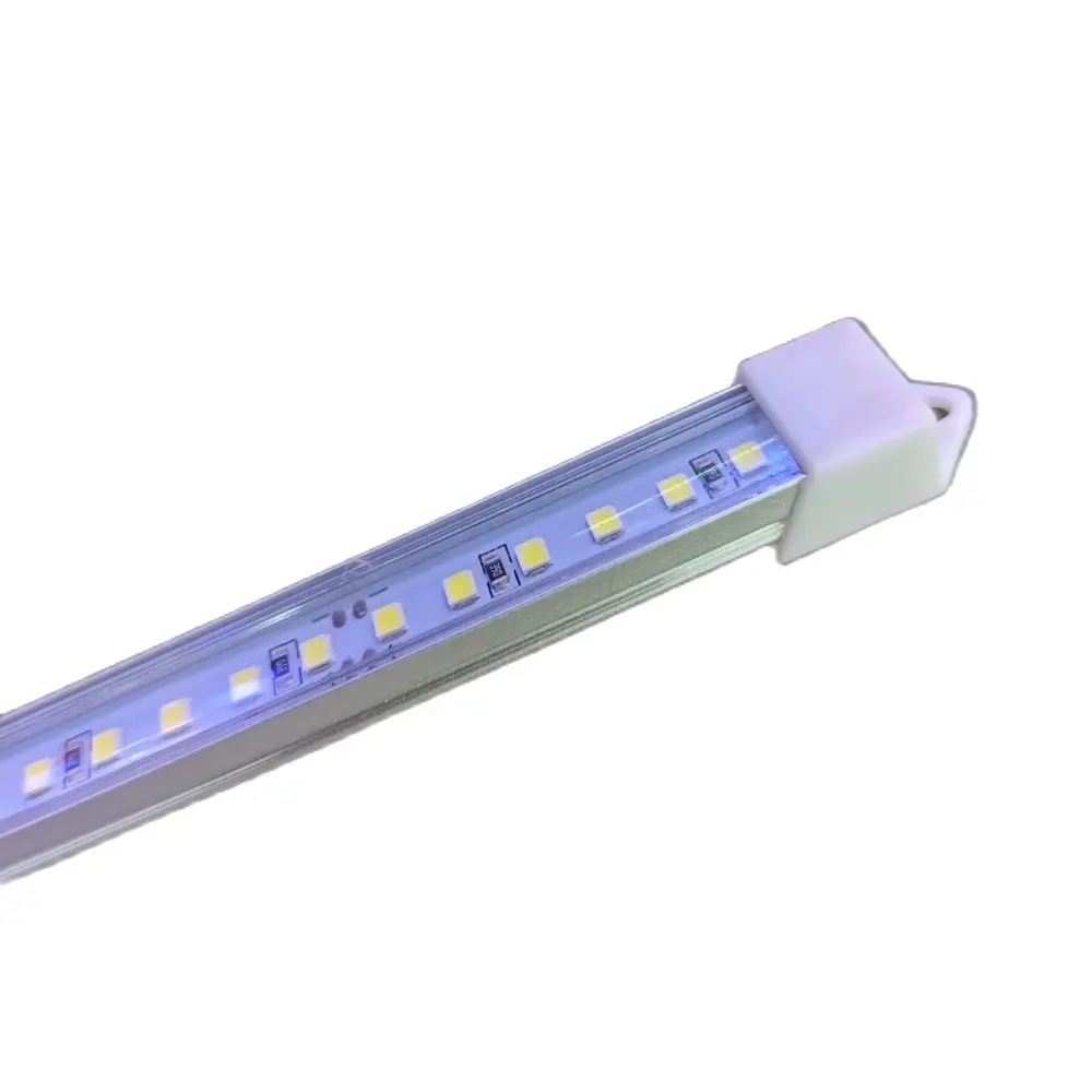 10 szt. 50cm Ultra cienka wąska wąska 7mm 12v 24v szafka LED sztywna listwa 2835 U sztywna rura o wysokiej jasności gablota półka