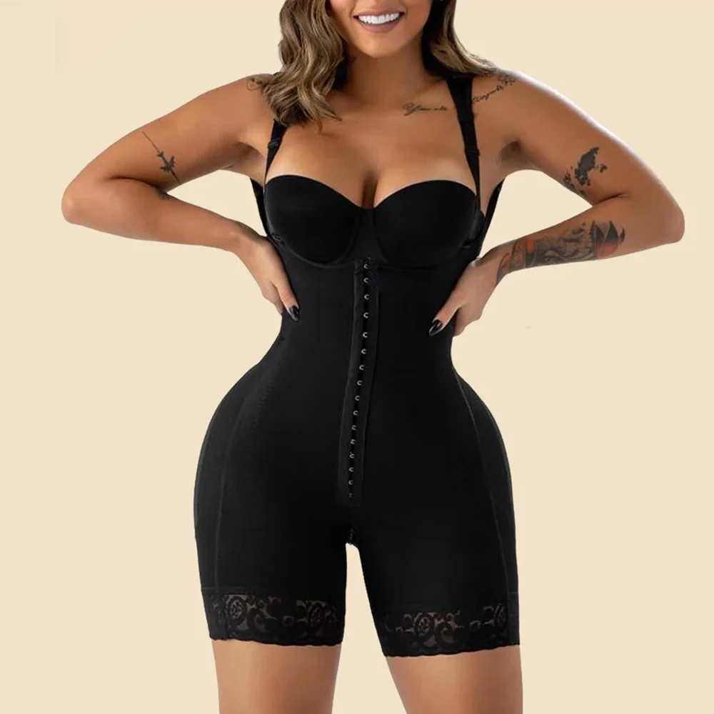 

New Women's Corset Open Chest Postpartum Girdle Waist Trainer Shapewear Fajas Colombianas Body Shaper Bodysuit Lose Weight