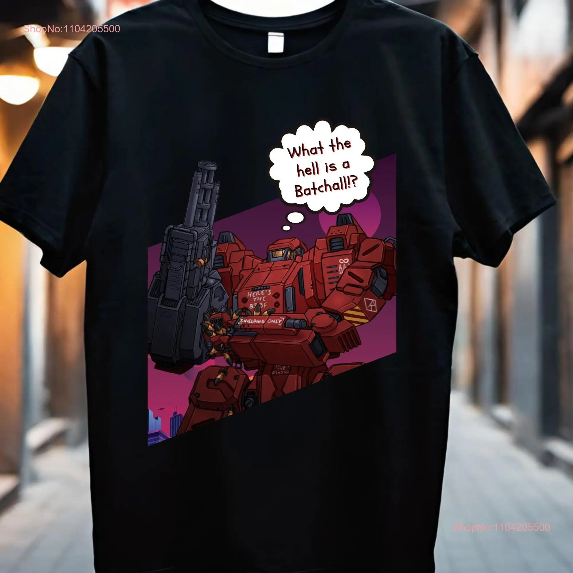 Parody Mech T Shirt Wargaming Tabletop and BattleMech V4 long or short sleeves