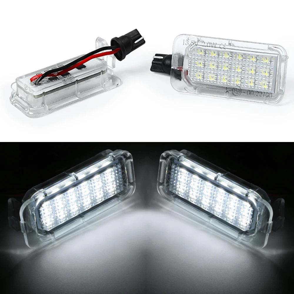 OEM-Fit 3W 6000K xenon white Full LED License Plate Light For Ford Explorer Escape Fusion License Plate Light,CAN-bus 12V