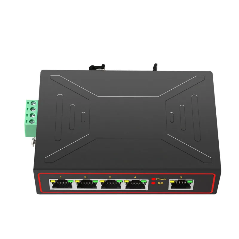 Imagem -03 - Rede Industrial Switch Game Adapter Fast Ethernet Dock Station Hub Internet Splitter Box Lan Converter 10 Mbps 100mbps Rj45