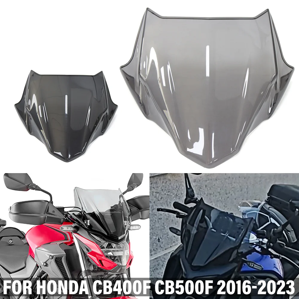 

Motorcycle Front Windscreen Windshield FOR HONDA CB400F CB500F CB 400F 500F 2016-2023 Spoiler Deflectors Viser Visor Accessories