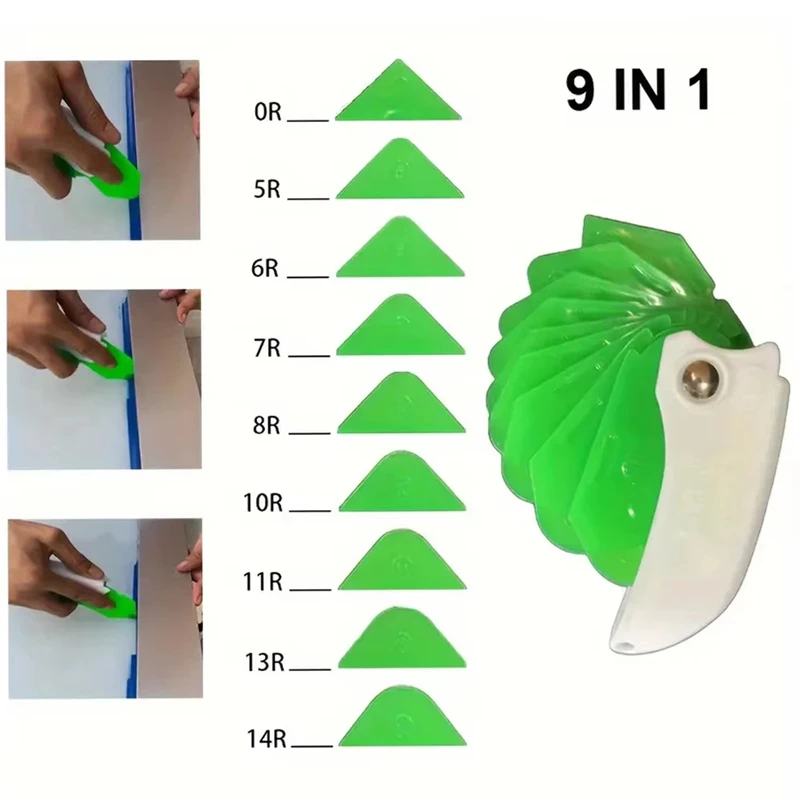 Household 9 in 1 Silicone Caulking Tool Sealant Spreading Professional Tile Window Grout Edge Removal Joint Sealant Spatula
