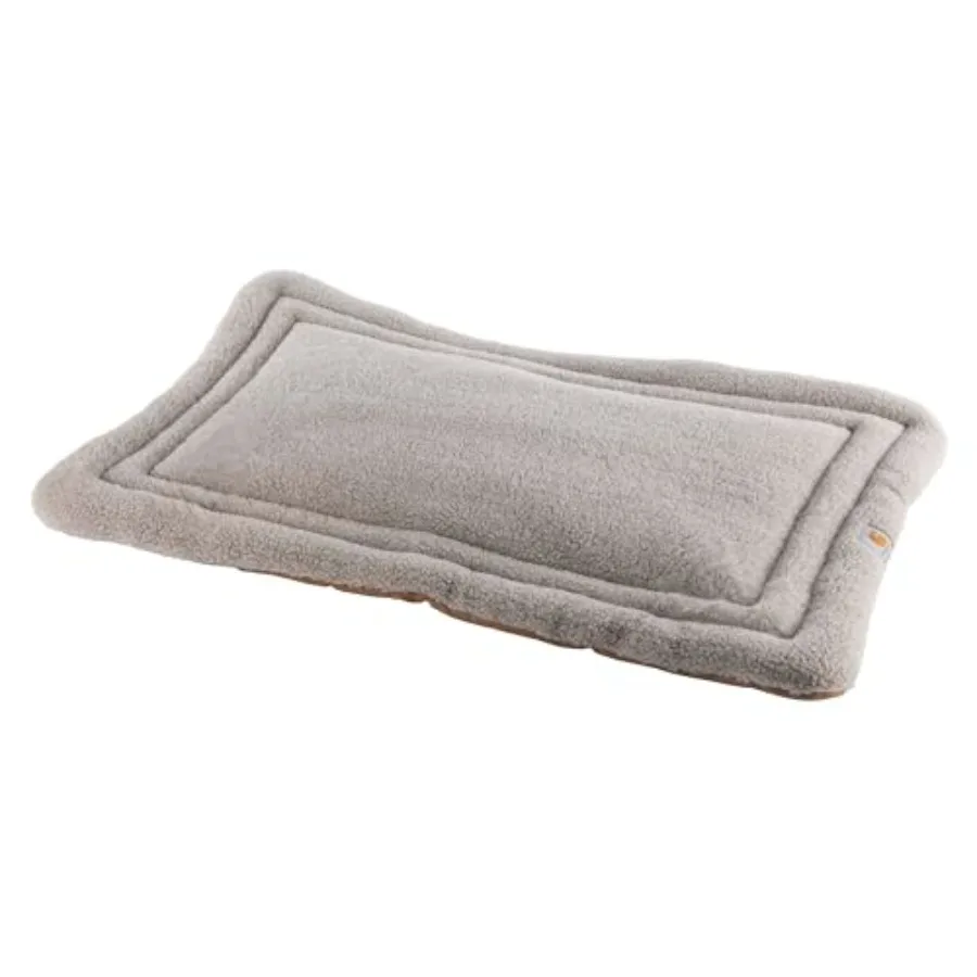 

Durable Firm Duck Sherpa Top Dog Napper Pad, Washable Duck Canvas Pads for Dogs, Sherpa Top Napper Pad Brown