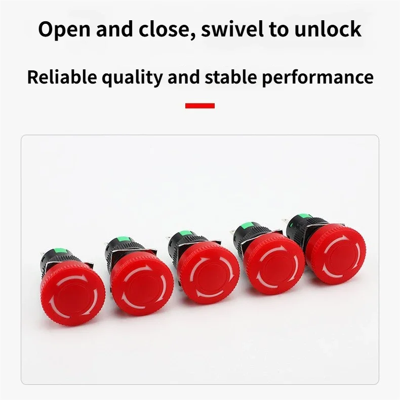 5 قطعة/دفعة La16-zs الطوارئ ، زر الطوارئ 40 85 ℃ 100000 مرة Abs 100 لحام لا شيء زر إنذار الطوارئ بيع إنذار المسنين #1