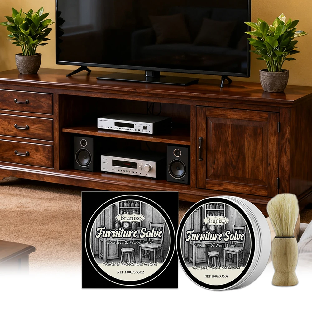 Leather Conditioner And Restorer For Sofas Non-Greasy & Easy Wipe Application Vintage Antique Furniture Renovation