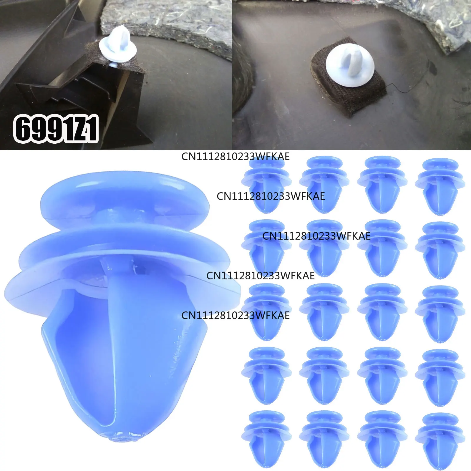 6991Z1 FOR Peugeot C3 C4 Berlingo Tailgate Trunk Cover Lining Snap Interior Fasteners