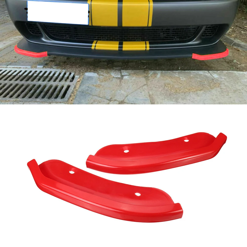 1 Pair Front Bumper Lip Splitter Spoiler Protector Guard Cover Trim 68327082AA Fit for Dodge Challenger SRT Hellcat 68327083AA