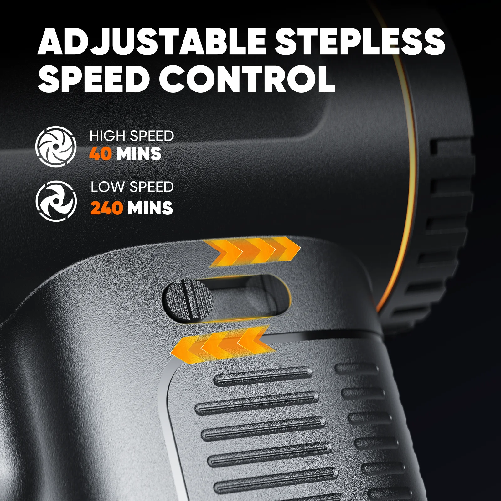 990000 RPM turbofan, brushless motor, powerful.