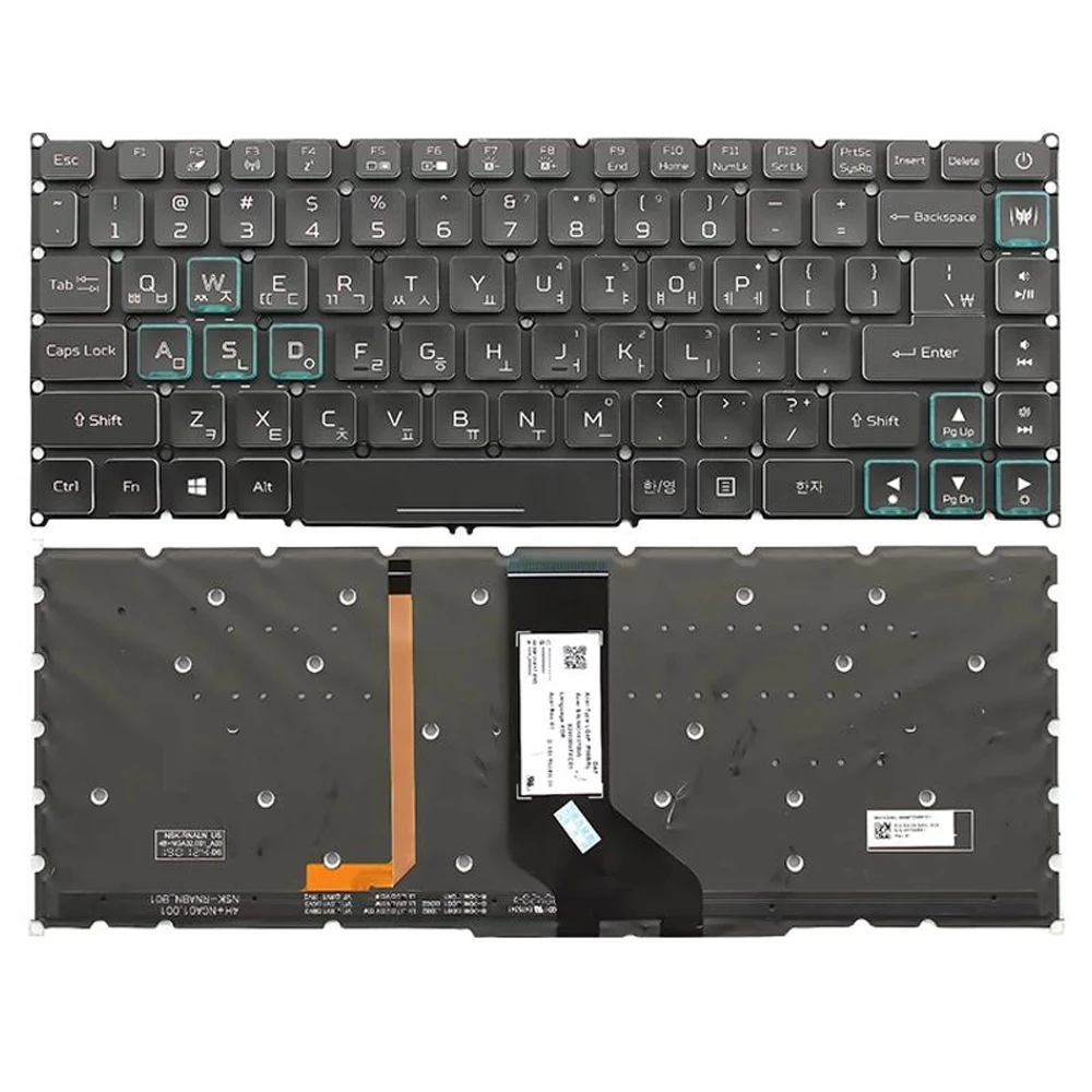 

XIN-US-KR RGB Laptop Keyboard For ACER Predator Triton 500 PT515-51 PT515-51-74D3 7565 73EG 71LB 76PW PT515-51-73Y9 71VV N18W3