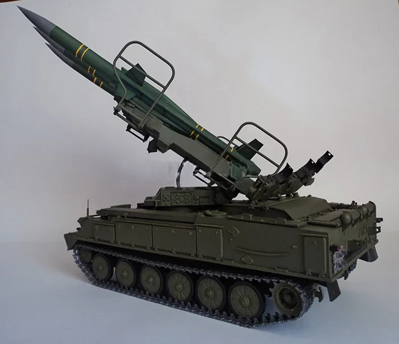 Paper Model 1/25 Sam-6 Air Defense Missile Car USSR Sa-6 Military Fans DIY Handmade Toy