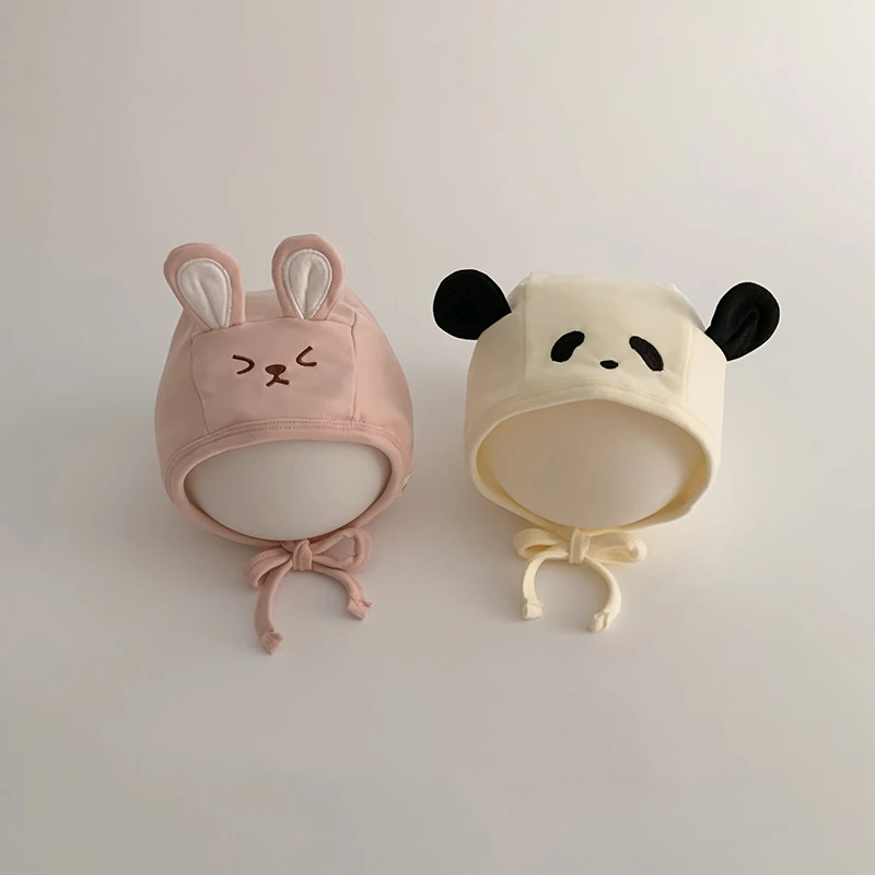 

Милая детская защитная шапка с героями мультфильмов, весенне-осенний головной убор для новорожденных, ветрозащитная теплая шапка-ушанка для новорожденных, мягкая детская шапочка