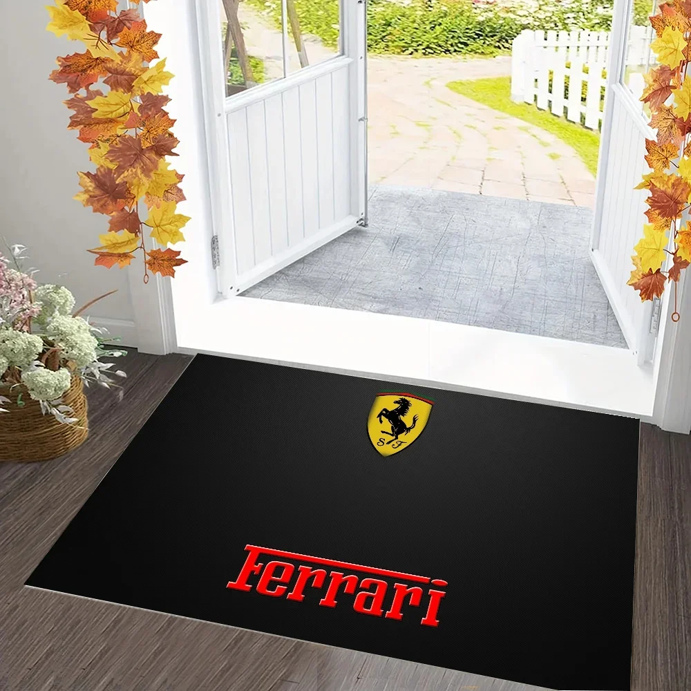 Bathroom Floor Mats Ferrari Doormat for Entrance Door Rugs Aesthetic Carpet for Bedroom Foot Mat Living Room Mat Carpets Rug