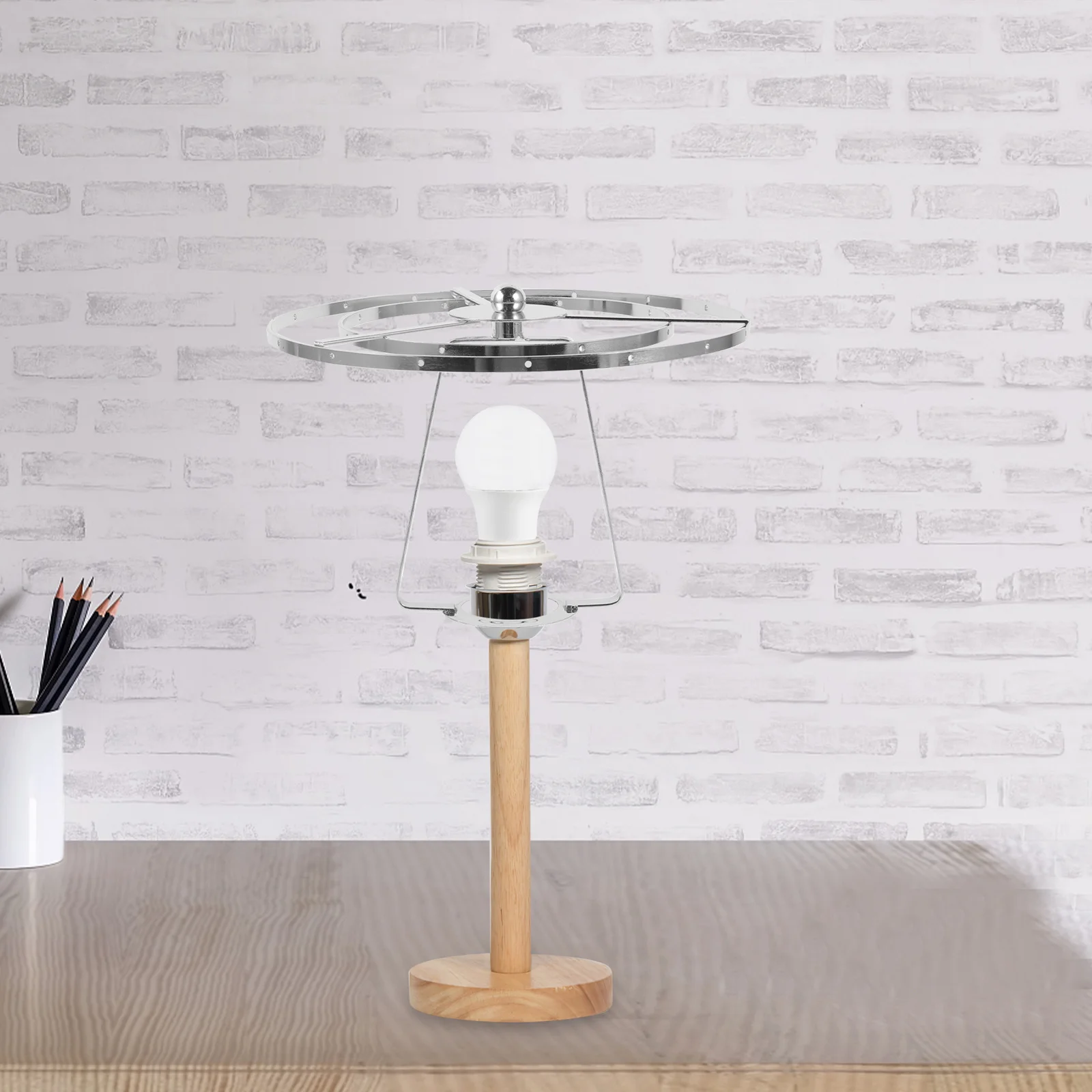 1 مجموعة الرجعية الكريستال غطاء مصباح القيثارة حامل عاكس الضوء الحديد قوس لمكتب الجدول مصباح أرضي إصلاح DIY أجزاء الإضاءة #1