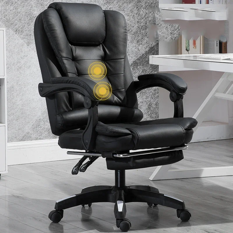 Bedroom Office Chair Computer Mobile Armrest Conference Comfort Oversized Leather Chairs Executive Sillas Ergonomic Furniture