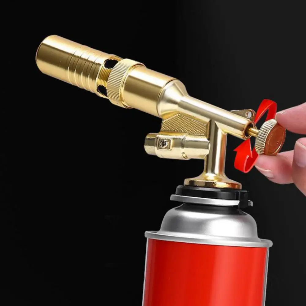 Outdoor Butane Torch, Portable Gas Flame Gun for Camping BBQ Baking Welding Heating Lighter